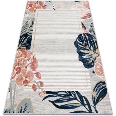 Alfombra Botanica de RugsX - Interior/Exterior - Gris 78x150cm Alfombra Botanica de RugsX - Interior/Exterior - Gris 78x150cm