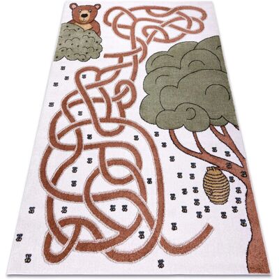 RugsX Alfombra Fun Honey para niños crema 160x220cm RugsX Alfombra Fun Honey para niños crema 160x220cm