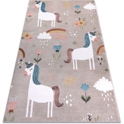 RugsX - Kinder- Unicorn Regenbogen Beigeteppich - 280x370cm RugsX - Kinder- Unicorn Regenbogen Beigeteppich - 280x370cm
