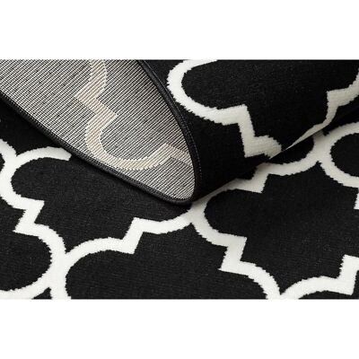 Tapis Marocain Trelis Morad - Noir 240x340cm - Publicité Tapis Marocain Trelis Morad - Noir 240x340cm - Publicité