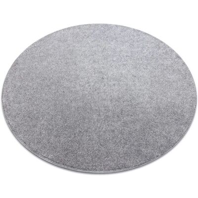 Tapis SAN MIGUEL 92 Argent - Rond Plat 200cm - Publicité Tapis SAN MIGUEL 92 Argent - Rond Plat 200cm - Publicité