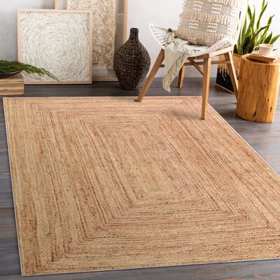 ANDRE Beige Machine Washable Non-slip Rug - 1017 ANDRE Beige Machine Washable Non-slip Rug - 1017