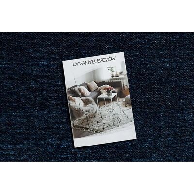 FLORENCE Carpet - navy blue - flat woven - 195x290 cm FLORENCE Carpet - navy blue - flat woven - 195x290 cm