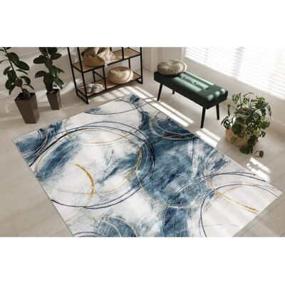 Dywany Łuszczów A0087 Glamour Blue/Gold Carpet - Carpet Dywany Łuszczów A0087 Glamour Blue/Gold Carpet - Carpet