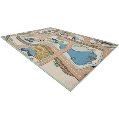 REBEL ROADS TEPPICH Playtime 32 Kleinstadt - beige / grün - Teppich REBEL ROADS TEPPICH Playtime 32 Kleinstadt - beige / grün - Teppich