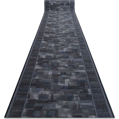 RugsX - Alfombra de pasillo antideslizante antracita 100x360cm RugsX - Alfombra de pasillo antideslizante antracita 100x360cm