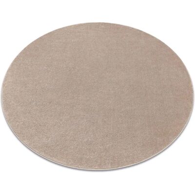 RugsX Beige Softy Carpet - Soft and Durable Round Rug RugsX Beige Softy Carpet - Soft and Durable Round Rug