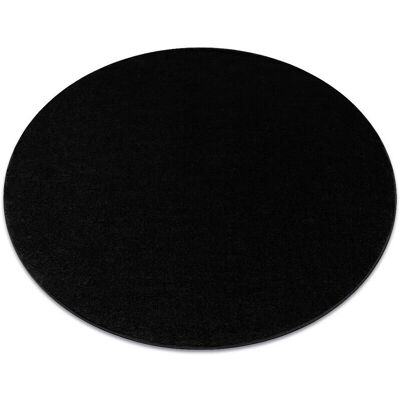 RugsX Softy Círculo Alfombra Negra - Alfombra, 120 cm RugsX Softy Círculo Alfombra Negra - Alfombra, 120 cm