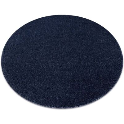 RugsX Alfombra Softy Círculo Azul Oscuro - 120cm RugsX Alfombra Softy Círculo Azul Oscuro - 120cm