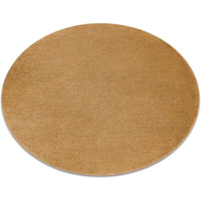 RugsX Softy Circular Gold Carpet - Carpet RugsX Softy Circular Gold Carpet - Carpet
