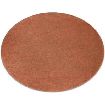 RugsX Terracotta Softy Circle Carpet - 200cm - Durable & Soft RugsX Terracotta Softy Circle Carpet - 200cm - Durable & Soft