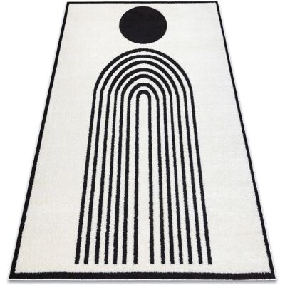 RugsX 8597 Tappeto moderno geometrico - Crema e nero - 140x190cm RugsX 8597 Tappeto moderno geometrico - Crema e nero - 140x190cm