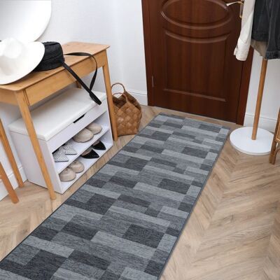 RugsX Icona Pasillo Antideslizante - Alfombra Gris para Pasillo RugsX Icona Pasillo Antideslizante - Alfombra Gris para Pasillo