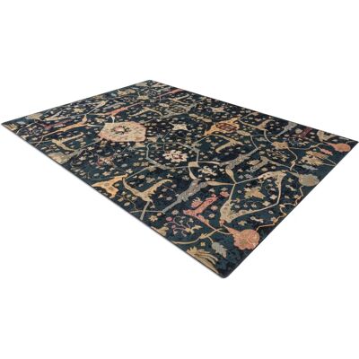 RugsX Alfombra de lana Persej azul marino - Alfombra RugsX Alfombra de lana Persej azul marino - Alfombra