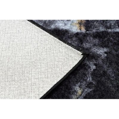 RugsX MIRO 51278.809 washing carpet - Black / Gold RugsX MIRO 51278.809 washing carpet - Black / Gold