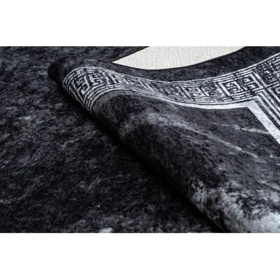 RugsX MIRO 51278.810 alfombra lavable Mármol - negro / blanco - Alfombra RugsX MIRO 51278.810 alfombra lavable Mármol - negro / blanco - Alfombra