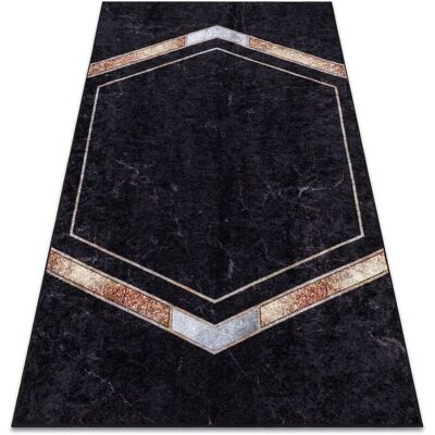 RugsX MIRO 52025.802 Alfombra Moderna Lavable - Negra RugsX MIRO 52025.802 Alfombra Moderna Lavable - Negra