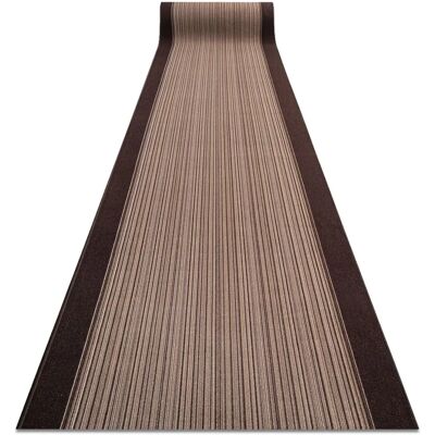 RugsX CARNABY Alfombra de pasillo marrón - Antideslizante, Tamaño personalizado RugsX CARNABY Alfombra de pasillo marrón - Antideslizante, Tamaño personalizado