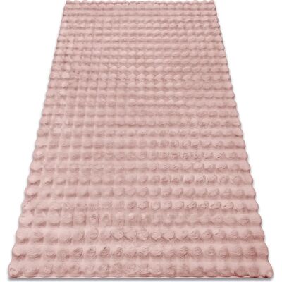 RugsX Alfombra Rosa Bubble - Imitación Piel de Conejo 3D 200x290cm RugsX Alfombra Rosa Bubble - Imitación Piel de Conejo 3D 200x290cm