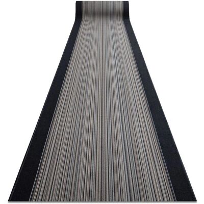 RugsX Alfombra pasillo gris CARNABY - Antideslizante, 67x370cm RugsX Alfombra pasillo gris CARNABY - Antideslizante, 67x370cm