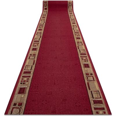 RugsX JENA Alfombra Antideslizante - Pasillo, Burdeos 67x190 cm RugsX JENA Alfombra Antideslizante - Pasillo, Burdeos 67x190 cm