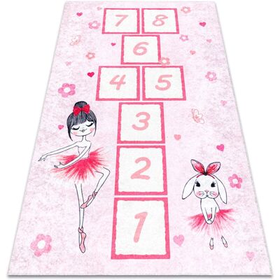 RugsX Junior Rosa 200x290 cm Alfombra Antideslizante RugsX Junior Rosa 200x290 cm Alfombra Antideslizante