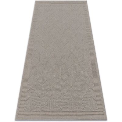 RugsX Μάλλινο χαλί VILLA 7636/68400 Zigzag - Ύφανση σε επίπεδο ύφασμα μπεζ σκοτεινό RugsX Μάλλινο χαλί VILLA 7636/68400 Zigzag - Ύφανση σε επίπεδο ύφασμα μπεζ σκοτεινό