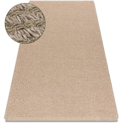 RugsX Alfombra de yute 3650 líneas beige - tejido plano, flecos 120x170 cm RugsX Alfombra de yute 3650 líneas beige - tejido plano, flecos 120x170 cm