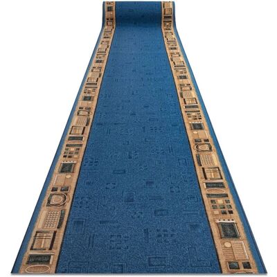 RugsX Pasillo Antideslizante Azul - Alfombra 120x440cm RugsX Pasillo Antideslizante Azul - Alfombra 120x440cm
