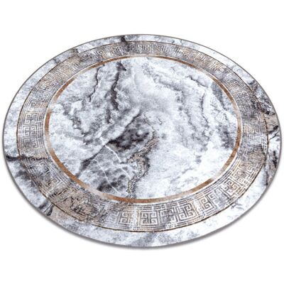 Alfombra lavable circular RugsX MIRO 51199.805 gris/dorado Alfombra lavable circular RugsX MIRO 51199.805 gris/dorado