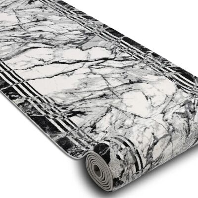 RugsX Alfombra Moderna Mármol Gris - Pasillo RugsX Alfombra Moderna Mármol Gris - Pasillo