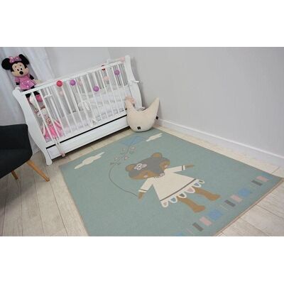 Alfombra infantil RugsX LOKO Ratón antideslizante 120x170cm Alfombra infantil RugsX LOKO Ratón antideslizante 120x170cm