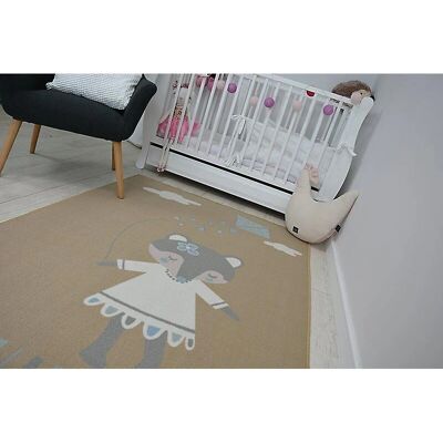 Alfombra infantil LOKO beige - Antideslizante 160x220 cm Alfombra infantil LOKO beige - Antideslizante 160x220 cm