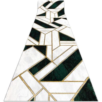 RugsX Pasillo Emerald - Verde/Oro Geométrico - 80x270cm RugsX Pasillo Emerald - Verde/Oro Geométrico - 80x270cm