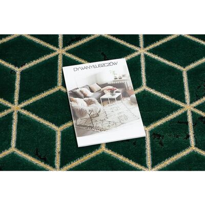 RugsX Tapis de passage Emerald 1014 - Vert / Or - 80 cm x 730 cm - Publicité RugsX Tapis de passage Emerald 1014 - Vert / Or - 80 cm x 730 cm - Publicité