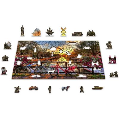 Wooden City Puzzle - Oboustranné 2 v 1 300 dílků eco Wooden City Puzzle - Oboustranné 2 v 1 300 dílků eco