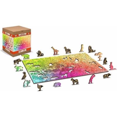 Dřevěné puzzle Wooden City Motýlí sen 2v1 - Puzzle Dřevěné puzzle Wooden City Motýlí sen 2v1 - Puzzle