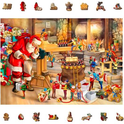 Wooden City Santa's Workshop XL Puzzle - Holz Wooden City Santa's Workshop XL Puzzle - Holz