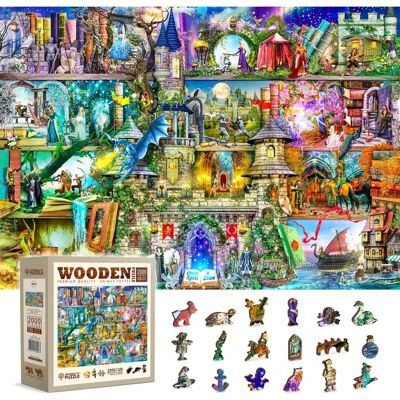 Wooden City Laserpuzzle - 2000 Teile Eco - Herausfordernd 2-in-1 Wooden City Laserpuzzle - 2000 Teile Eco - Herausfordernd 2-in-1