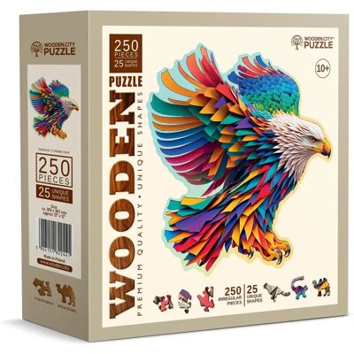 Wooden City BRIGHT EAGLE 250/25 Holzpuzzle - Ab 8+ Wooden City BRIGHT EAGLE 250/25 Holzpuzzle - Ab 8+