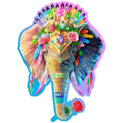 Houten stadspuzzel: Elegant olifant 250/25 - Puzzel Houten stadspuzzel: Elegant olifant 250/25 - Puzzel