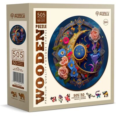 Wooden City Mond der Blumen Puzzle - 550 Stück Klassisches Puzzlespiel Wooden City Mond der Blumen Puzzle - 550 Stück Klassisches Puzzlespiel