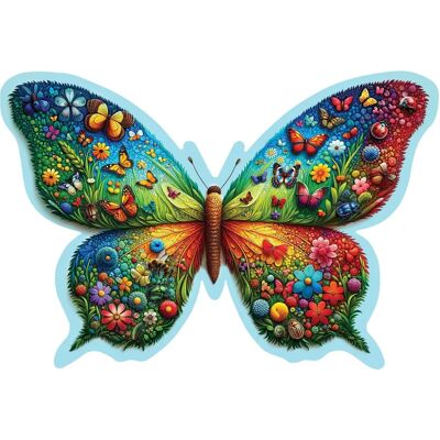 Wooden City Puzzle - Bunte Schmetterling - Holzpuzzle - 150/15 - ab 8 Jahren Wooden City Puzzle - Bunte Schmetterling - Holzpuzzle - 150/15 - ab 8 Jahren