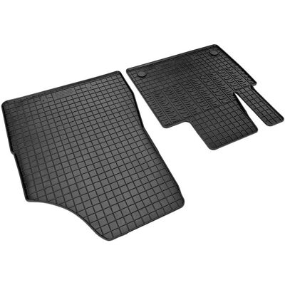 Tapis en caoutchouc Mercedes-Benz pour Renault Kangoo III Furgon - 2 Pièces Tapis en caoutchouc Mercedes-Benz pour Renault Kangoo III Furgon - 2 Pièces