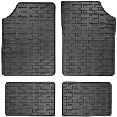 AutoStyle Tapis en Caoutchouc pour Dacia Spring EV 2021 - 4 Pièces AutoStyle Tapis en Caoutchouc pour Dacia Spring EV 2021 - 4 Pièces