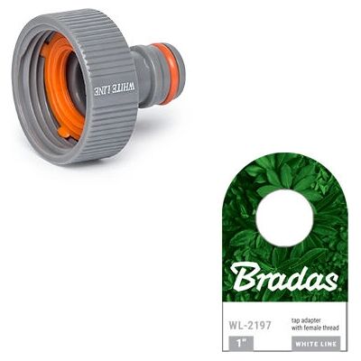 Bradas - WL-2197 - Grau - Innengewinde - Bewässerungsverbinder Bradas - WL-2197 - Grau - Innengewinde - Bewässerungsverbinder