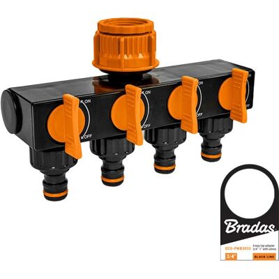 Bradas PWB3033 - 4-Wege Bewässerungsverbinder - Robustes Kunststoff Bradas PWB3033 - 4-Wege Bewässerungsverbinder - Robustes Kunststoff