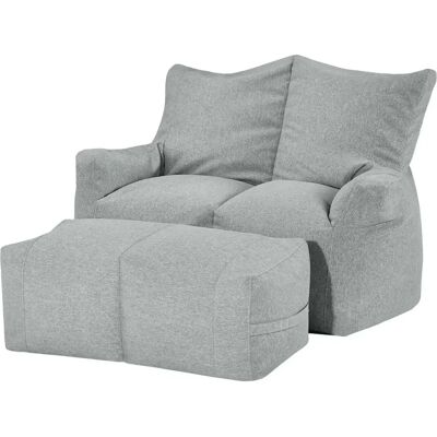 Höffner Fiete Grau 130x95x80cm Sitzsack-Sofa Höffner Fiete Grau 130x95x80cm Sitzsack-Sofa