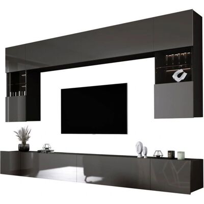 3XE LIVING - Mueble TV pared - Szara Fronta 3XE LIVING - Mueble TV pared - Szara Fronta