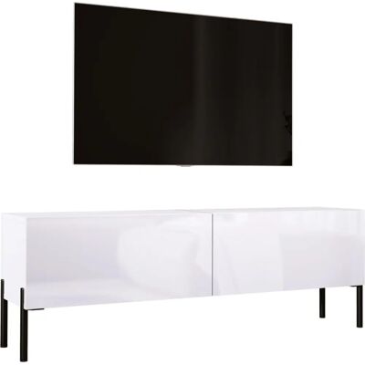 Biało i czarno meble TV - Nowoczesny minimalistyczny design Biało i czarno meble TV - Nowoczesny minimalistyczny design